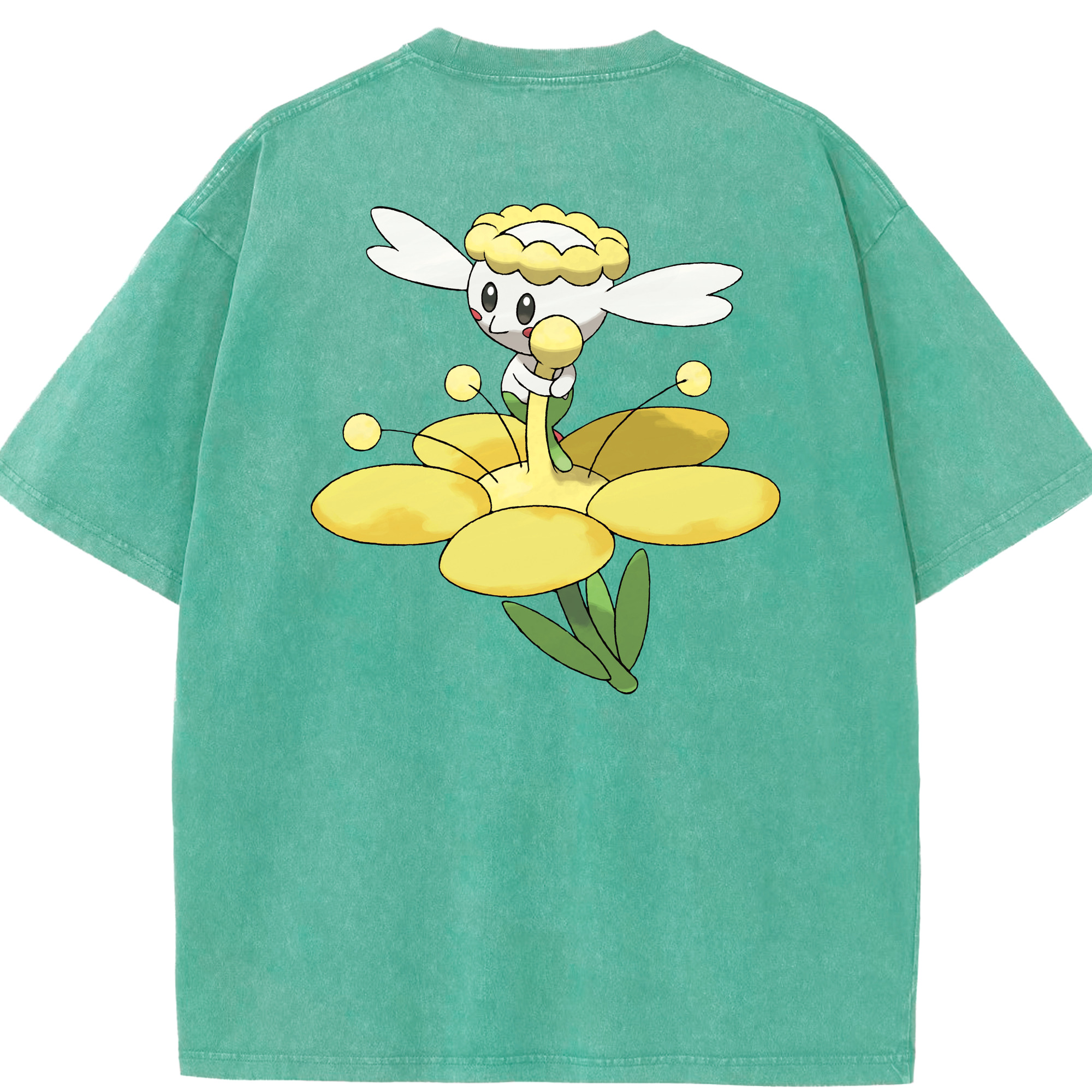（画像用） ポケットモンスター Pokémon 綿100% ヴィンテージ風 半袖Tシャツ（背面プリント）
